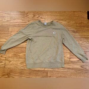 Women’s tan North Face Crewneck
